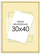 Ramki na zdjęcia - Złota rama aluminiowa 30x40 cm - miniaturka - grafika 1