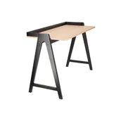 Biurka - Intesi Biurko Intesi Biurko Malmo naturalne czarne 226739 [16188158] - miniaturka - grafika 1