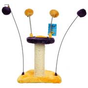 Drapaki dla kotów - Yarro Drapak dla kota Mini UFO, fioletowo-żółty, 23x24x25 cm - miniaturka - grafika 1