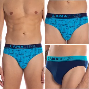 SLIPY Męskie Lama 2 PARY majtki BAWEŁNIANE - XL - Majtki męskie - miniaturka - grafika 1