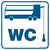 Systemy ekspozycyjne i znaki informacyjne - RA107 TOALETA 3, FN - FOLIA SAMOPRZYLEPNA; (200X200MM) - miniaturka - grafika 1