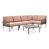 Meble ogrodowe - Nardi KOMODO ze stolikiem Tortora Rosa Quarzo - miniaturka - grafika 1