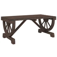 Ławy i stoliki kawowe - vidaXL Ogrodowy stolik kawowy 90x50x40 cm z litego drewna jodłowego - miniaturka - grafika 1