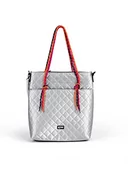 Torebki damskie - myMo ATHLSR Women's Shopper, srebrny, srebro - miniaturka - grafika 1