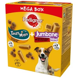 Pedigree PED Tasty Minis + Jumbone Mega Box 740g przysmaki dla psa - Przysmaki dla psów - miniaturka - grafika 1