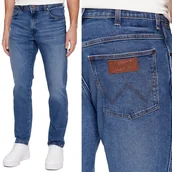 Spodnie męskie - Wrangler RIVER Neptun 365 WARM KLASYCZNE ZWĘŻANE BLUE DżINS W31 L32 - miniaturka - grafika 1