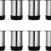 Zawiasy, okucia i inne akcesoria - Komplet 8 nóżek meblowych, nóżki kuchenne regulowane Ø 50 m - miniaturka - grafika 1