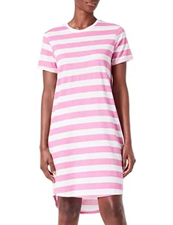 Sukienki - ONLY Sukienka damska Onlmay S/S Stripe Dress JRS, Super Pink/Stripes:cloud Dancer (Kia), M - grafika 1