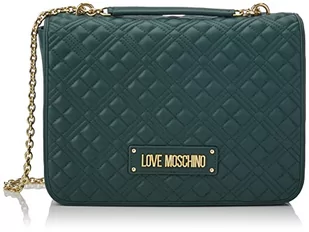 Love Moschino Damska pikowana torba na ramię Borsa PU Bottiglia, zielona, 33 x 24 x 13 - Torebki damskie - miniaturka - grafika 1