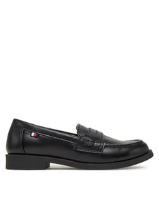 Tommy Hilfiger Półbuty T3B4-33173-1355 M Czarny - Buty dla chłopców - miniaturka - grafika 1