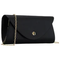 Torebki damskie - Kopertówka damska wykonana ze skóry ekologicznej w czarnym kolorze - Rovicky - miniaturka - grafika 1