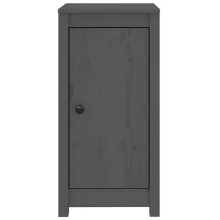 Lumarko Szafki, 2 szt., szare 40x35x80 cm, lite drewno sosnowe - Szafki do salonu - miniaturka - grafika 6