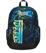 Plecaki szkolne i tornistry - Seven Plecak szkolny Advanced, czarny niebieski, Multi-Shade Boy, dwukomorowy plecak z bezprzewodowym głośnikiem na ramieniu, kieszenią na komputer lub tablet, kieszeń na butelkę i organizer, plecak - miniaturka - grafika 1