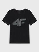Moda i Uroda OUTLET - 4F T-Shirt HJZ22-JTSM002 Czarny Regular Fit - miniaturka - grafika 1