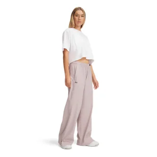 Damskie spodnie treningowe Under Armour Armoursport Wide Leg Pant - różowe - Spodnie damskie - miniaturka - grafika 1