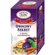 Herbata - Malwa Owocowy Sekret ze śliwką i kardamonem herbatka owocowo-ziołowa aromatyzowana 40g (20x2g) - miniaturka - grafika 1