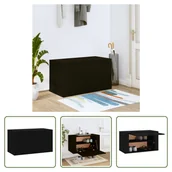 Szafki na buty - The Living Store Naścienna szafka na buty czarna 70x35x38 cm materiał drewnopochodny - miniaturka - grafika 1