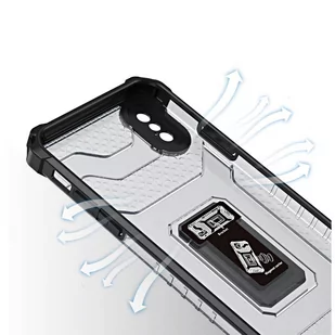 Crystal Ring Case pancerne hybrydowe etui pokrowiec + magnetyczny uchwyt iPhone XS Max zielony - Etui i futerały do telefonów - miniaturka - grafika 5