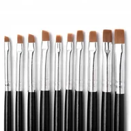 Akcesoria do paznokci - Pędzelek Do Żelu Zdobień Paznokci Akryl Prosty #6 - miniaturka - grafika 1