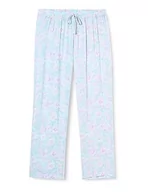 Spodnie damskie - usha Damskie spodnie materiałowe 10226552, turkusowe, wielokolorowe, L, turkusowy wielokolorowy, L - miniaturka - grafika 1