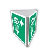 Systemy ekspozycyjne i znaki informacyjne - AE811 PRYSZNIC DO PRZEMYWANIA OCZU (3D DOŚCIENNY), PN - PŁYTA PCV 1MM; (100X100MM) - miniaturka - grafika 1