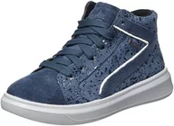 Buty dla dziewczynek - Superfit Dziewczęce sneakersy Cosmo, niebieski 8000, 35 EU - miniaturka - grafika 1