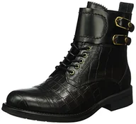 Kozaki damskie - Tommy Hilfiger Damskie kozaki B1285ologna 1c1 z krótką cholewką, czarny - czarny (Black 990) - 39 eu - miniaturka - grafika 1