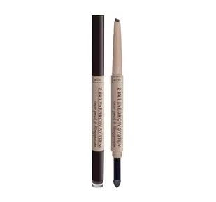 Wibo Wibo 2in1 Eyebrow System kredka i gąbka do brwi 2 - Akcesoria i kosmetyki do stylizacji brwi - miniaturka - grafika 1