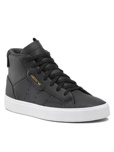 adidas Buty Sleek Mid W EE4727 Czarny - Sneakersy damskie - miniaturka - grafika 1