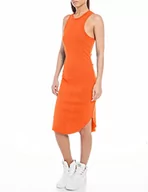 Sukienki - Replay Sukienka damska W9017, 449 jasny pomarańcz, M, 449 jaskrawy pomarańczowy, M - miniaturka - grafika 1