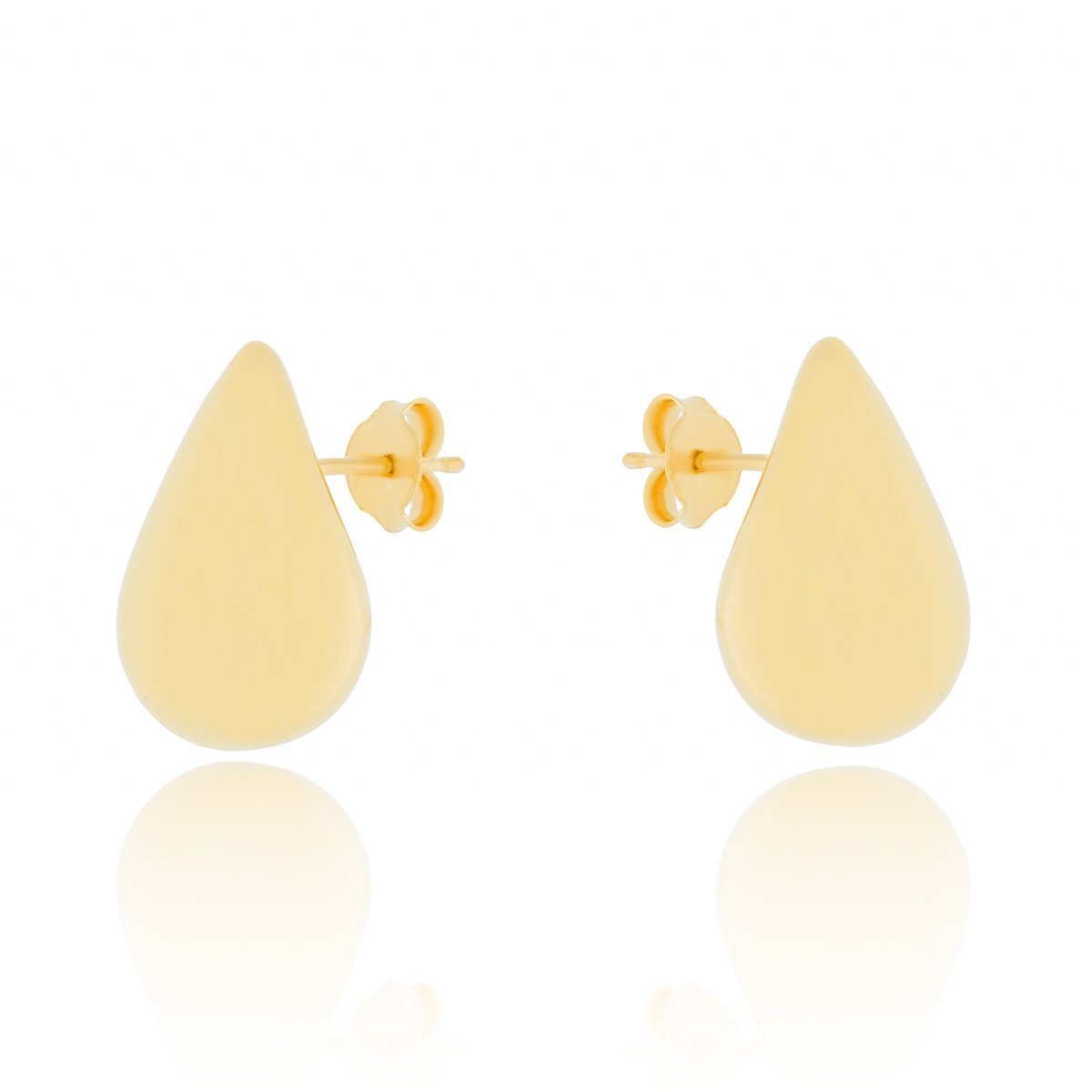 Srebrne pozłacane kolczyki kropelki sztyfty pr. 925