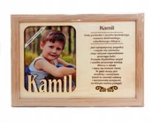 Ramki na zdjęcia - Ramka na zdjęcie KAMIL urodziny imieniny prezent - miniaturka - grafika 1