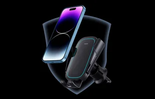 Baseus Uchwyt samochodowy z ładowarką MilkyWay Pro 15W (czarny) - Uchwyty samochodowe do telefonów - miniaturka - grafika 12