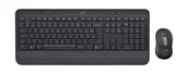 Zestawy myszka + klawiatura - Logitech Signature MK650 Combo For Business klawiatura Dołączona myszka RF Wireless + Bluetooth AZERTY Belgijski Grafitowy - miniaturka - grafika 1