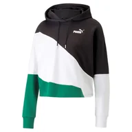 Bluzy damskie - Bluza z kapturem damska Puma POWER CAT TR wielokolorowa 67397701-M - miniaturka - grafika 1