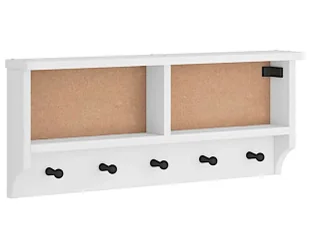 Duży wieszak ścienny na ubrania biały B4-K45 - Wieszaki i stojaki Duży wieszak ścienny na ubrania biały B4-K45 - Wieszaki i stojaki - miniaturka - grafika 1