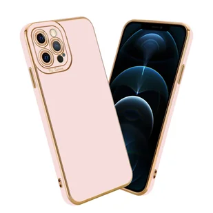 Etui Cadorabo do Apple iPhone 12 PRO MAX Etui ochronne w kolorze różowym Etui na telefon komórkowy Etui ochronne na aparat TPU - Etui i futerały do telefonów - miniaturka - grafika 1