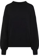 Swetry damskie - Jalene Damski sweter z dzianiny oversize 81133471, czarny, XS/S, czarny, XS-S - miniaturka - grafika 1