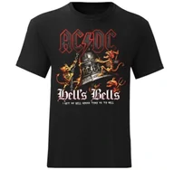 Koszulki męskie - KOSZULKA Z NADRUKIEM MĘSKA T-SHIRT ACDC Hells Bells AC/DC r. L #10 - miniaturka - grafika 1