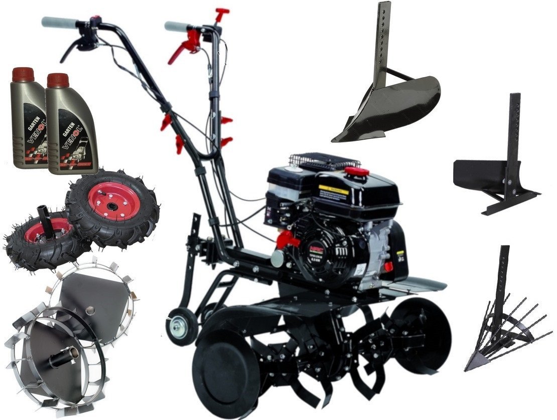 NAC Glebogryzarka Spalinowa  TIP80-196-M + 8-elementowy zestaw akcesoriów