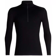 Koszulki sportowe damskie - Icebreaker koszulka męska Mens 260 Tech LS Half Zip Black M - miniaturka - grafika 1