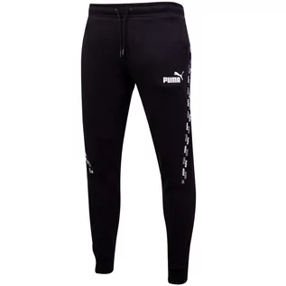 Spodenki męskie - Puma Męskie Spodnie Dresowe Ess+ Tape Sweatpants Czarne 849042 01 Xl - grafika 1