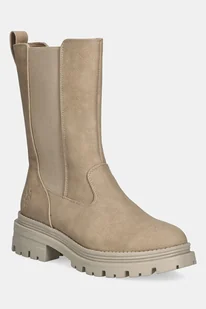 U.S. Polo Assn. sztyblety ALICYA004A damskie kolor beżowy na płaskim obcasie ALICYA004W/EU1 - Botki damskie - miniaturka - grafika 1