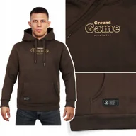 Bluzy męskie - Bluza Z Kapturem Bawełniana Męska Ground Game Bubble Brązowa R. M - miniaturka - grafika 1