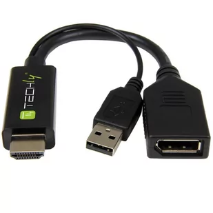 Adapter TECHLY ICOC HDMI-DP12A60 DisplayPort - HDMI + USB - Adaptery i przejściówki - miniaturka - grafika 1