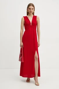 Morgan sukienka RCIL kolor czerwony maxi rozkloszowana RCIL - Sukienki - miniaturka - grafika 1