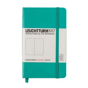 Leuchtturm, Notes Pocket, 185 stron, kropki, szmaragdowy - Notesy i bloczki - miniaturka - grafika 1