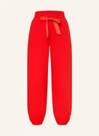 Spodenki damskie - Goldbergh Szorty Dresowe Lounger orange - miniaturka - grafika 1