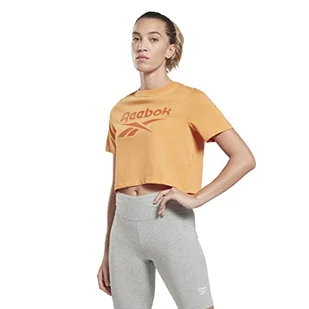Reebok Damska koszulka Identity Crop, fioletowy, XS, Fioletowy, S - Koszulki i topy damskie - miniaturka - grafika 1