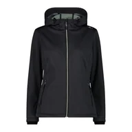 Kurtki damskie - CMP Damska kurtka softshellowa, ze stałym kapturem, kurtka damska - miniaturka - grafika 1